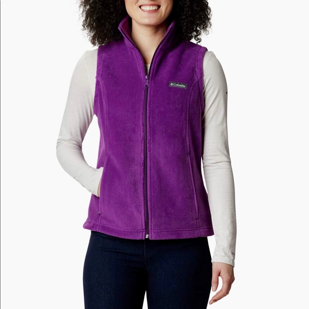 Columbia Benton Vest Orchid EUC